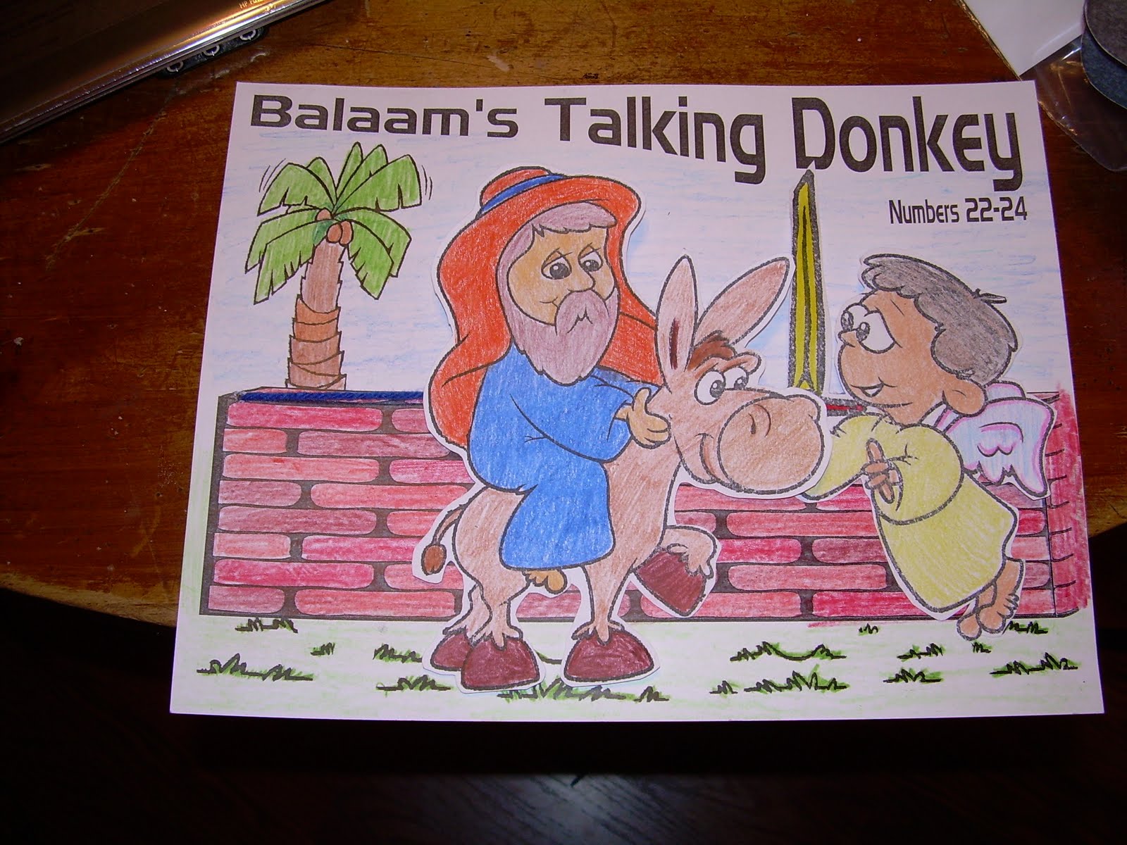 Wednesday’s Explorer Journal Activity Balaam and the Talking Donkey