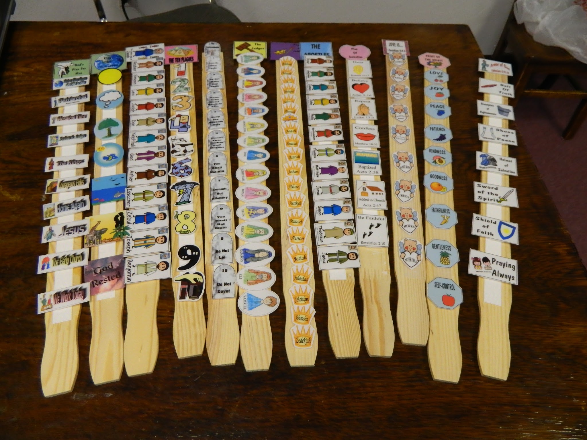 Paint Paddles Turned Bible Facts Review Sticks!!!