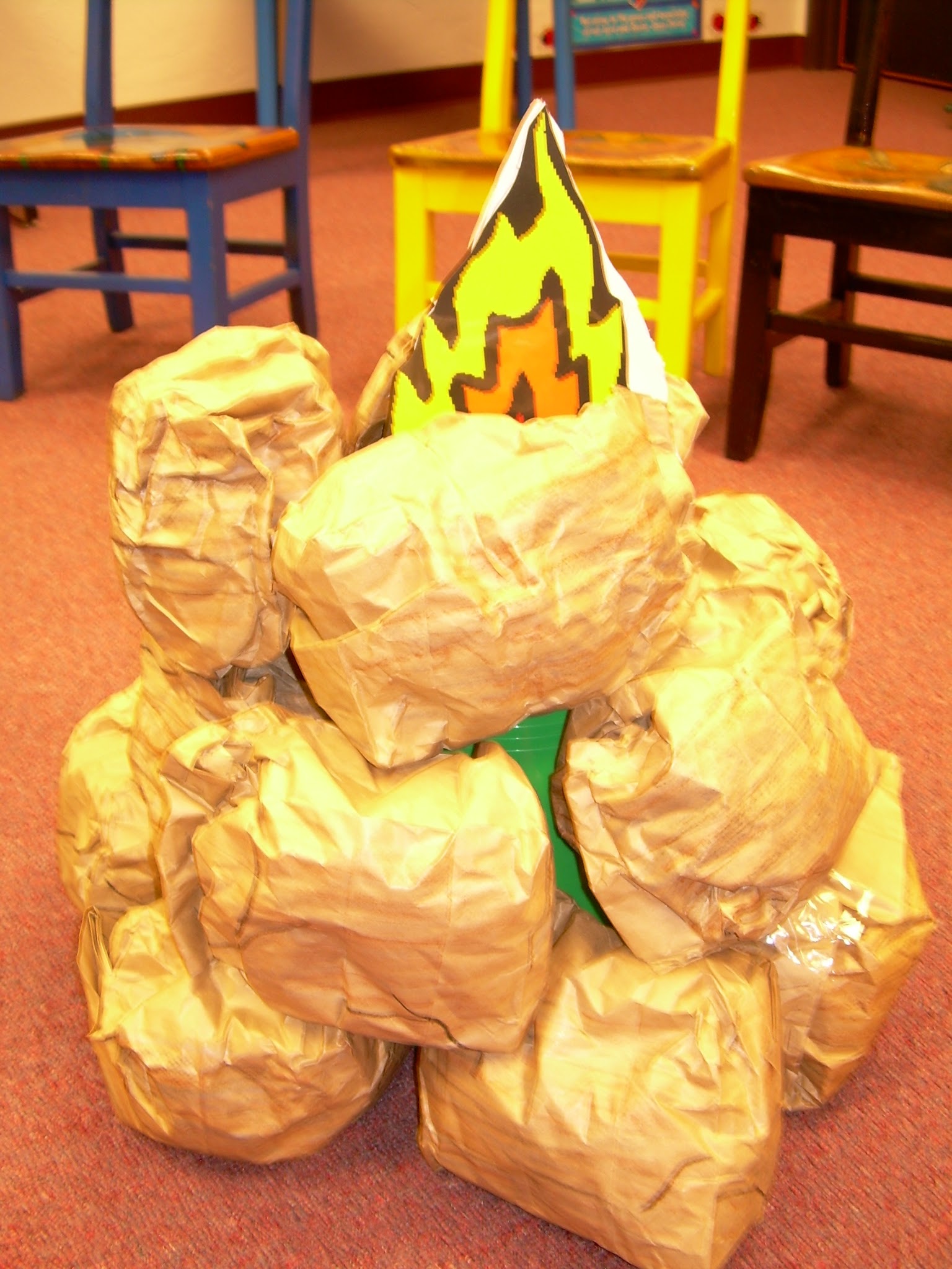 Paper Rocks Become Altar, Well and Memorial