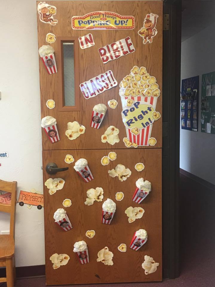 Good Things Are “POPPING” Up in Bible Class– Door Decor